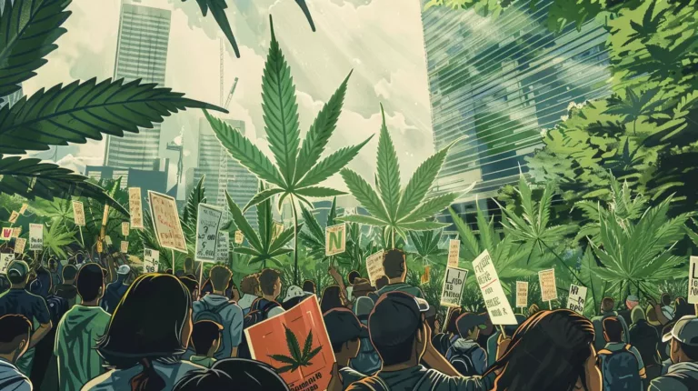 Cannabis Protest