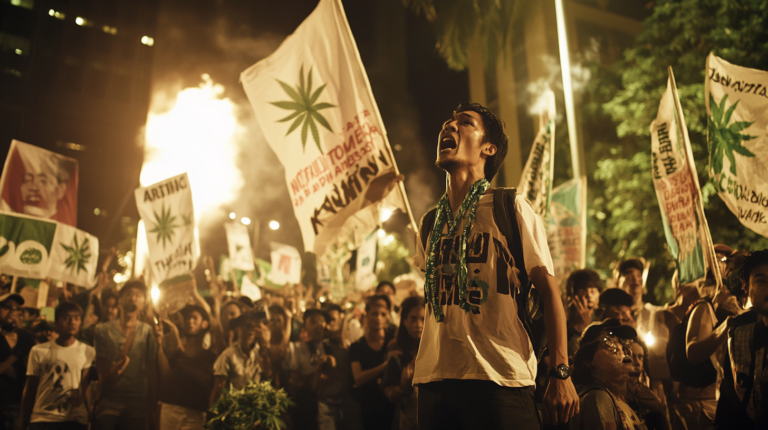 Cannabis Protesters